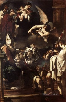 グエルチーノ Painting - カウル・バロック・グエルチーノを受け取るアキテーヌの聖ウィリアム